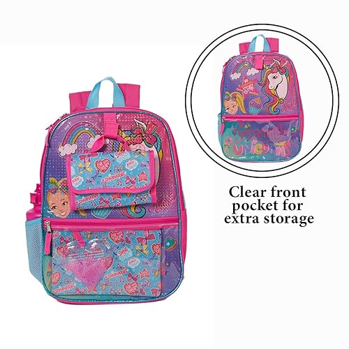 RALME Nickelodeon JoJo Siwa Backpack with Lunch Bag Set for Girls