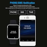 Shipenophy Smartwatch Fitness Watch Micro-SIM Camera for iOS Android Bluetooth view 2