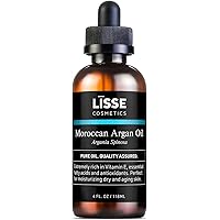 Lisse 100% Pure Moroccan Argan Oil Cosmetic/Therapeutic Grade– Batch Tested and Verified – Premium Quality you can Trust (4 o
