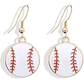 Baseball Earrings for Women Baseball Dangle Earrings Football Sports Earrings Accessories Holiday Party Game Day Jewelry Gifts