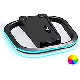 HONCAM Vertical Stand for PS5/PS5 Slim/PS5 Pro Consoles, PlayStation 5 Vertical Holder with 7 RGB Lights and a Screw, Black