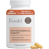 Perelel Womens Hormone Balance, Myo &amp; D-Chiro Inositol &amp; Berberine | Female Health Support with DIM, Alpha Lipoic Acid, Inositol Supplement, Soy, Dairy &amp; Gluten Free, 120 Capsules