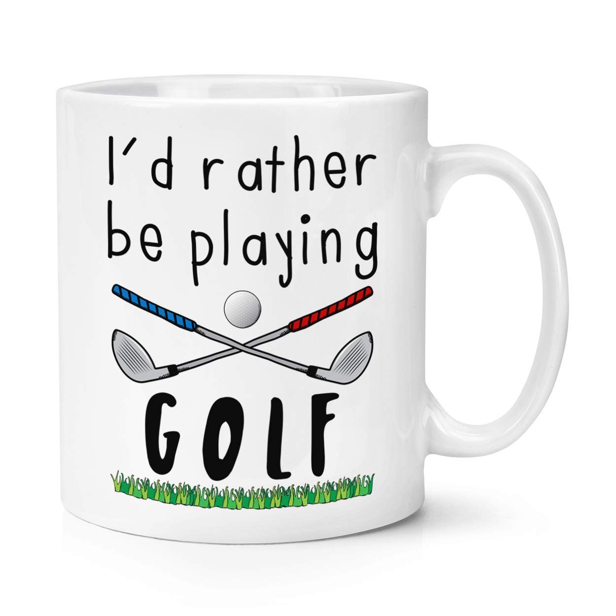 I'd Rather Be Playing Golf 10oz Mug Cup Amazon.co.uk Kitchen & Home