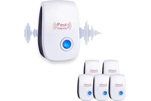 Aoocan Ultrasonic Pest Repeller, Indoor Ultrasonic Repellent for Roach, Rodent, Mouse, Bugs, Mosquito, Mice, Spider, Electron