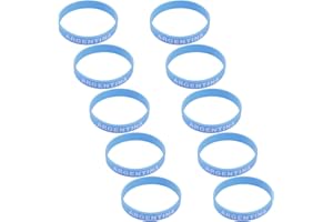 Sosoport 10pcs Argentina Flag Silicone Wristbands Soccer Fan Bracelets National Pride Sports Accessories