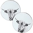 Highland Dairy Cow Cardstock Cutouts for Freshies | 12 Pack | 2.5" Inch Circles | Freshie Supplies | Western Designs