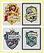 Badge Counted Cross Stitch Kits 17x21 cm Each, 14ct Egyptian Cotton Floss, Counted Cotton Cross Stitch Kits