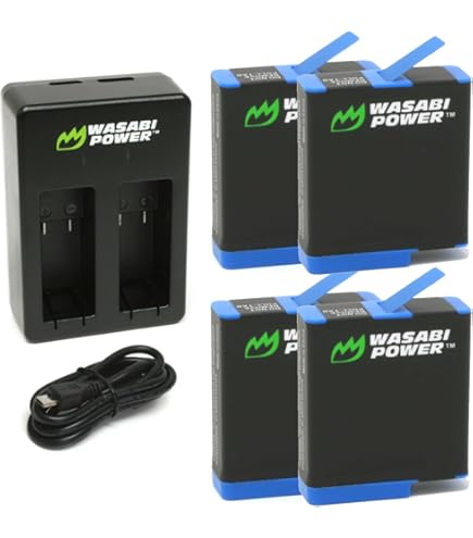 gopro5blackとバッテリーセット Amazon.com : Wasabi Power Extended Battery Bundle for GoPro HERO5