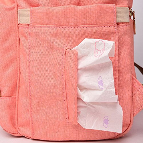 Wide Open Designed Baby Diaper Bag Backpack with Insulated Bottle Pockets, Travel Backpack Nappy Bags, Waterproof Material, Multi-Function 11 Pockets, Large Capacity, Stylish and Durable (Black) - Thumbnail 6