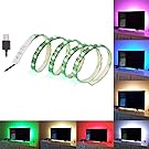SOLLED Bias Lighting for HDTV 60 LEDs TV Backlight, 3.28Ft Ambient TV Lighting Multi-Colour Flexible 5050 RGB USB LED Strip, Best for Flat Screen/HDTV/LED Desktop/PC Monitor Background Lighting