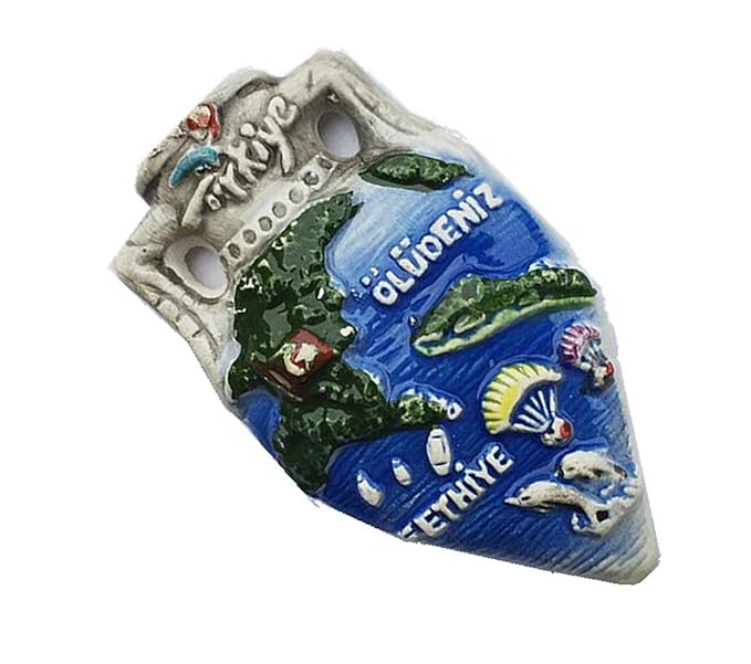 MUYU Magnet Oludeniz Beach Fethiye - Imán para Nevera con Forma de ...