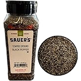 Sauer's Coarse Ground Black Pepper | 1 Pound Canister | Foodservice