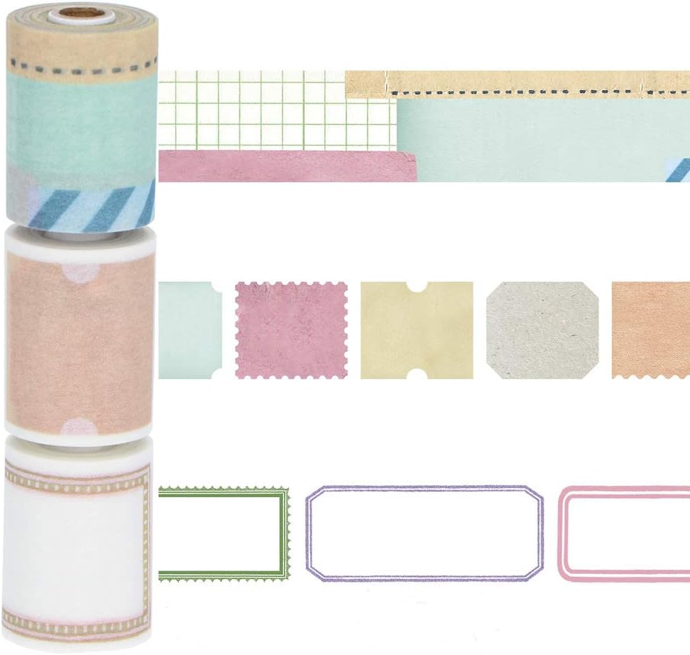 Amazon マークス 水性ペンで書けるマスキングテープ ミシン目入り スリム 手帳デコ マステ マンスリー 日付なし タイトル用 クラフト Mst Fa22 A マスキングテープ 文房具 オフィス用品