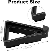 Partideal 48pcs Plant Pot Feet Triangular Riser Stands Black & Orange view 2