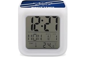 Alarm Clock Toronto Creative 7 Colors LED Digital Thermometer Night Light for Unisex Gift