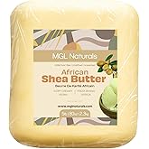 MGL Naturals Raw African Shea Butter Ivory 5 lb, 100% Pure and Unrefined. Nourish and moisturize skin and hair. Use alone or DIY recipes. From Ghana, West Africa. (5 lb)