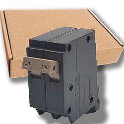 50 Amp 2-Pole Circuit Breaker, 3/4-Inch Plug-in