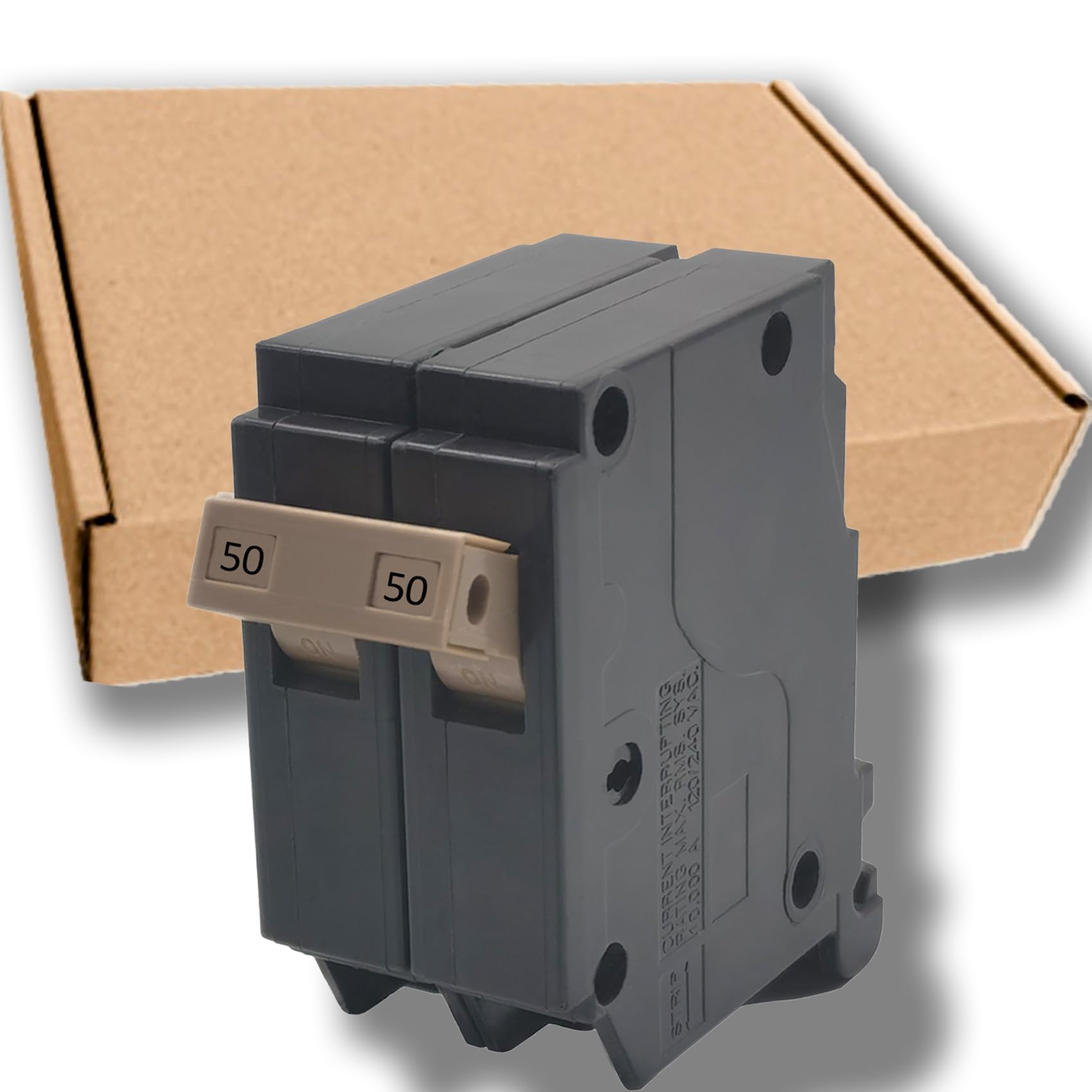 50 Amp 2-Pole Circuit Breaker, 3/4-Inch Plug-in