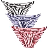 Golirsteca Men's Cotton String Bikini Briefs Underwear Bulge Pouch Hip Triangle Briefs Underpanties