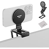 NEEWER Magnetic Continuity Camera Mount for Desktop Monitor, Arca Type Base Tri Fold Desk Phone Webcam Mount Stand Holder, Compatible with MagSafe iPhone iMac Apple TV 4K Mac Laptop Samsung, SP08