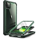 i-Blason Ares Case for iPhone 11 Pro Max 2019 Release, Dual Layer Rugged Clear Bumper Case with Built-in Screen Protector (Green)