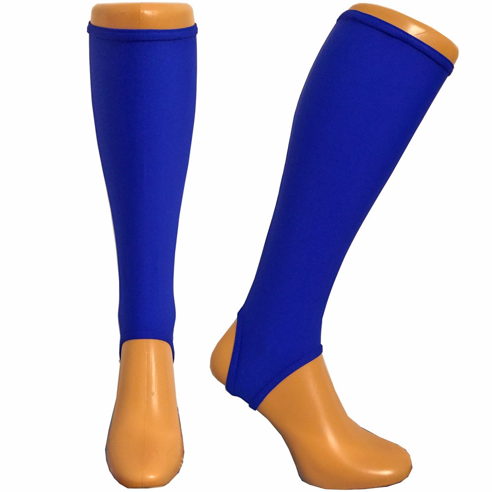 Shinnerz Hockey Shin Pad Inner Socks - Under Shin Guard Liners - Choice of Design & Size PROtection for Men and Women (Royal!, Adult)