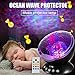 Ocean Wave Projector, Night Light Projector, LBell Sleep Sound Machine with Remote, Music Player, Timer, Room Decor for Infant Baby Kids, Nursery Living Room and Bedroom (Black)