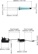 QWORK Electric Foam Cutter Hot Wire Pen 10CM 15W Polystyrene Cutting Kit view 6