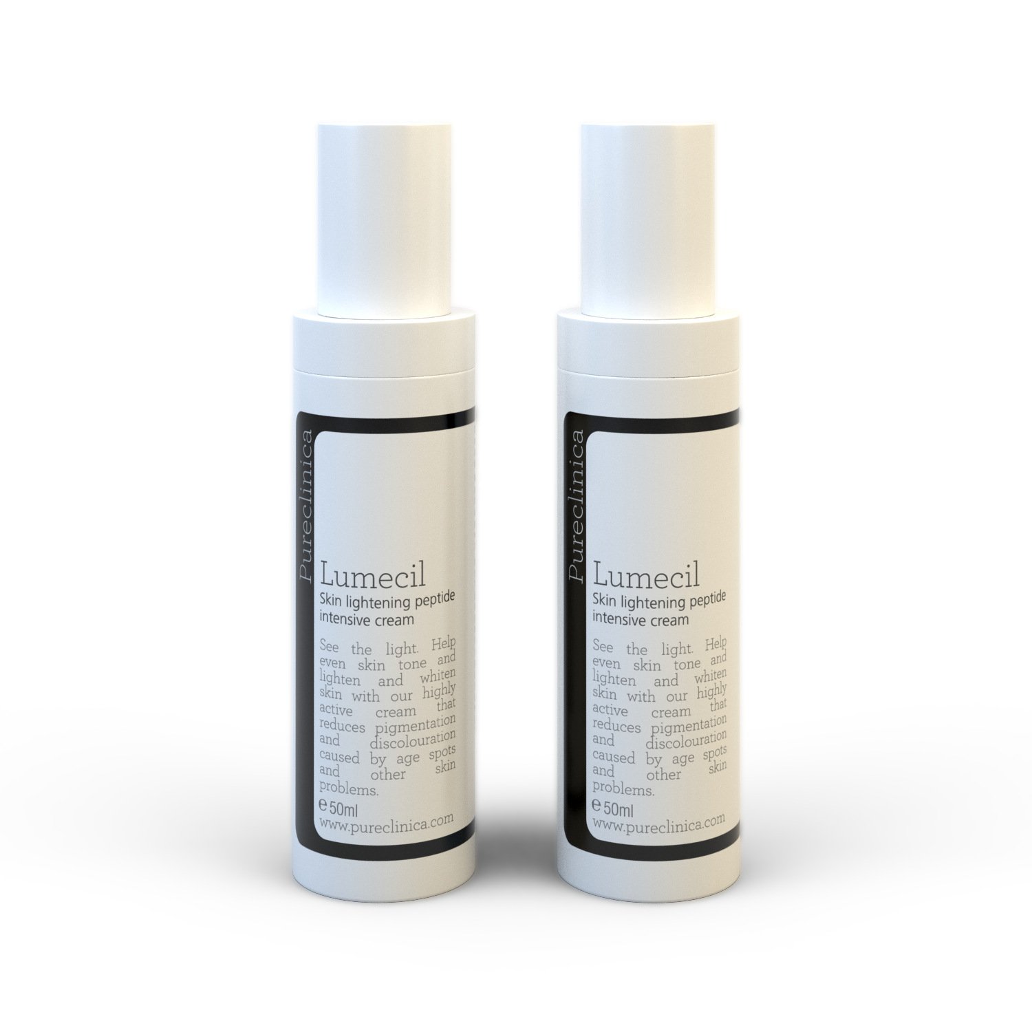 Lumecil Skin Lightening Cream 50ml x 2 Bottles. from Brown to White with The Most Effective and No.1 Rated Skin whitening Solution. Achieve Many Shades Lighter/Whiter. SKU: LSRx2