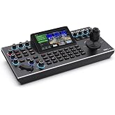 KATOVJJTS PTZ Camera Controller with 5.5" LCD Screen Preview, 4K UHD Input/Output Supported, 4D Joystick IP NDI Camera Controller for Worship Church Live Streaming, HDMI PoE Enable Visca PELCO D/P RS232 RS485 ( NDI License Included)