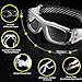 PONOSOON Sports Goggles for Basketball Football Volleyball Hockey Paintball Lacrosse 1809(Transparent Gray)