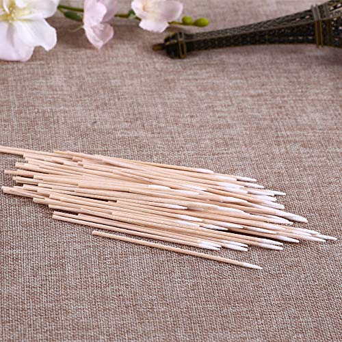 PandaHome, 100 ct Long Cotton Swabs, Natural Precision Tips, The Cleaning Sterile Stocks Using for Facial, Indoors and Outdoor (100 ct Long Single Point) - Thumbnail 2