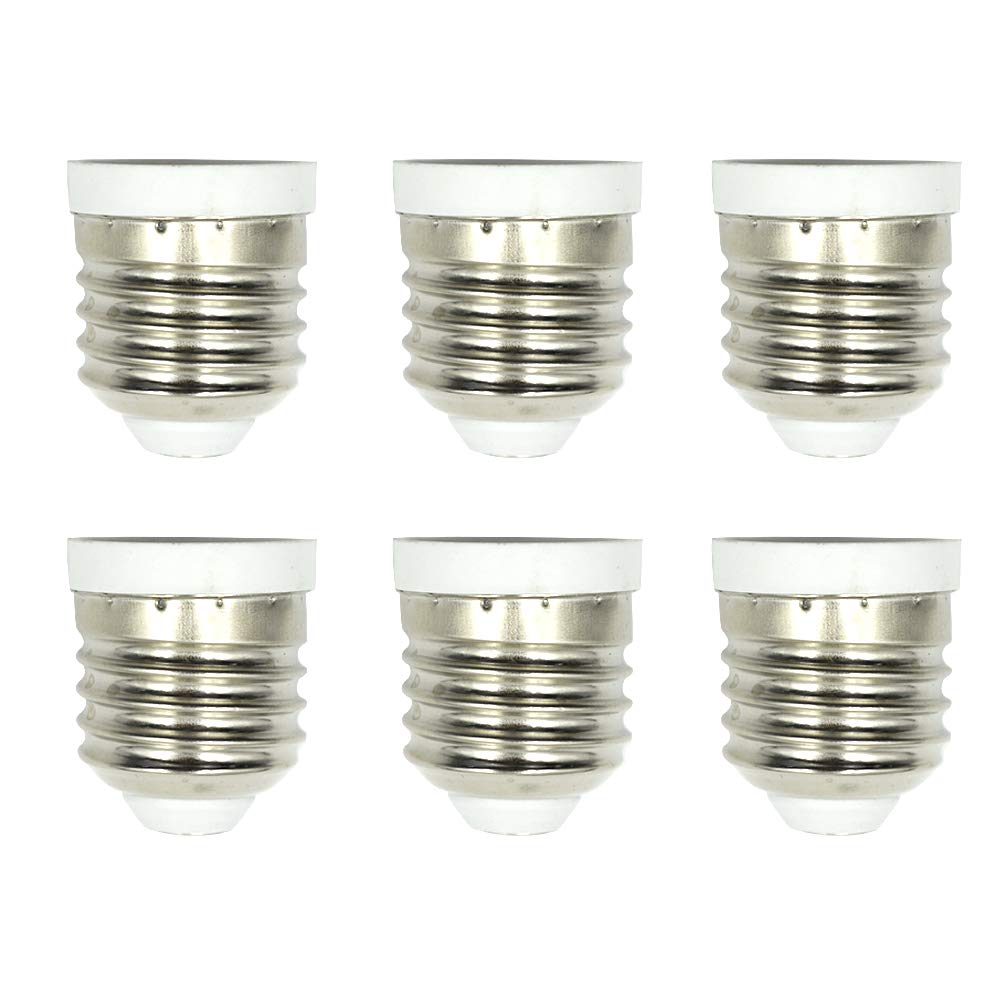 HONJIE E26/E27 to E12 Adapter, Medium Screw to Candelabra Screw Base