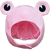 Soarsue Cute Plush Frog Hat Cap for Halloween Costume Cosplay Party