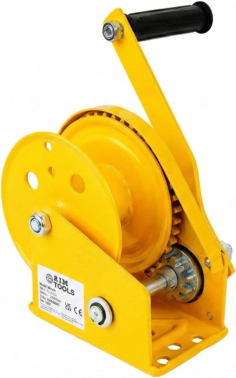 AIM Tools 1200LB Hand Winch Manual Crank Ratchet Gear Auto Brake Boat Trailer