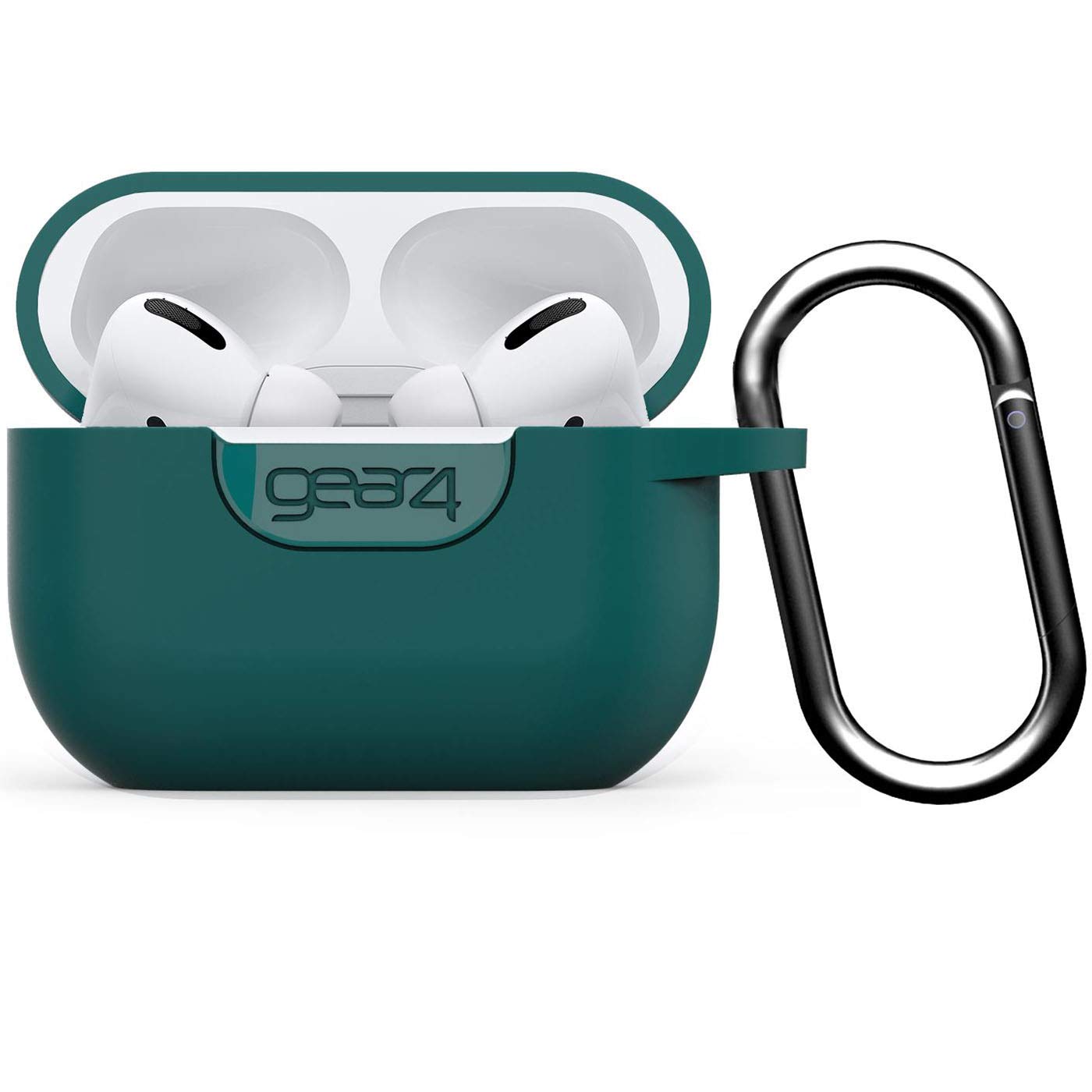 ZAGG Gear 4 Protective Case for Airpods Pro, Slim, Silicone, Wireless Charging, (Teal)