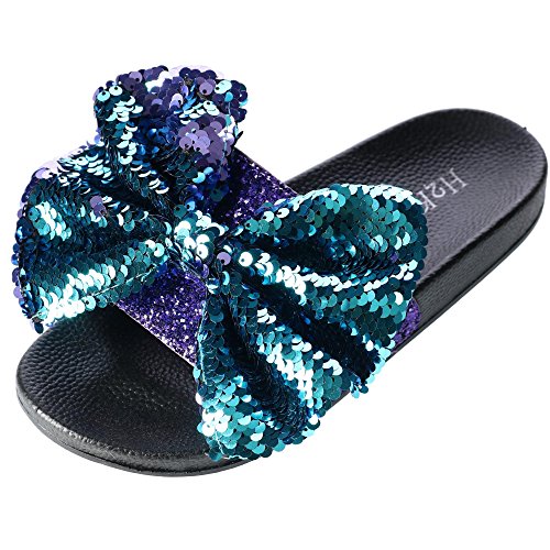 Buy H2K Women's Slide Slipper with Sequin Bow Online at desertcartNGA