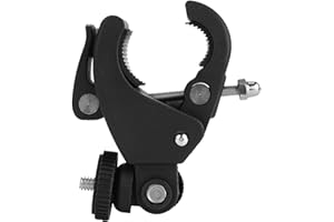Adjustable Bike Handlebar Mount, Universal 1/4 Inch Screw Action Camera Holder with Swiveling Lock, for Hero DV Cameras and A