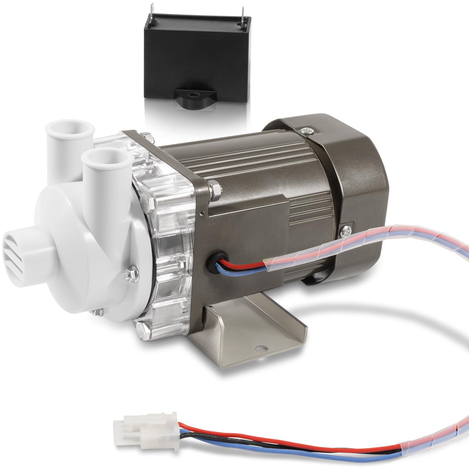 Photo 1 of S-0731 Water Pump for Hoshizaki, Ice Machine Motor Pump Assembly with Cable and Plug Service Kit