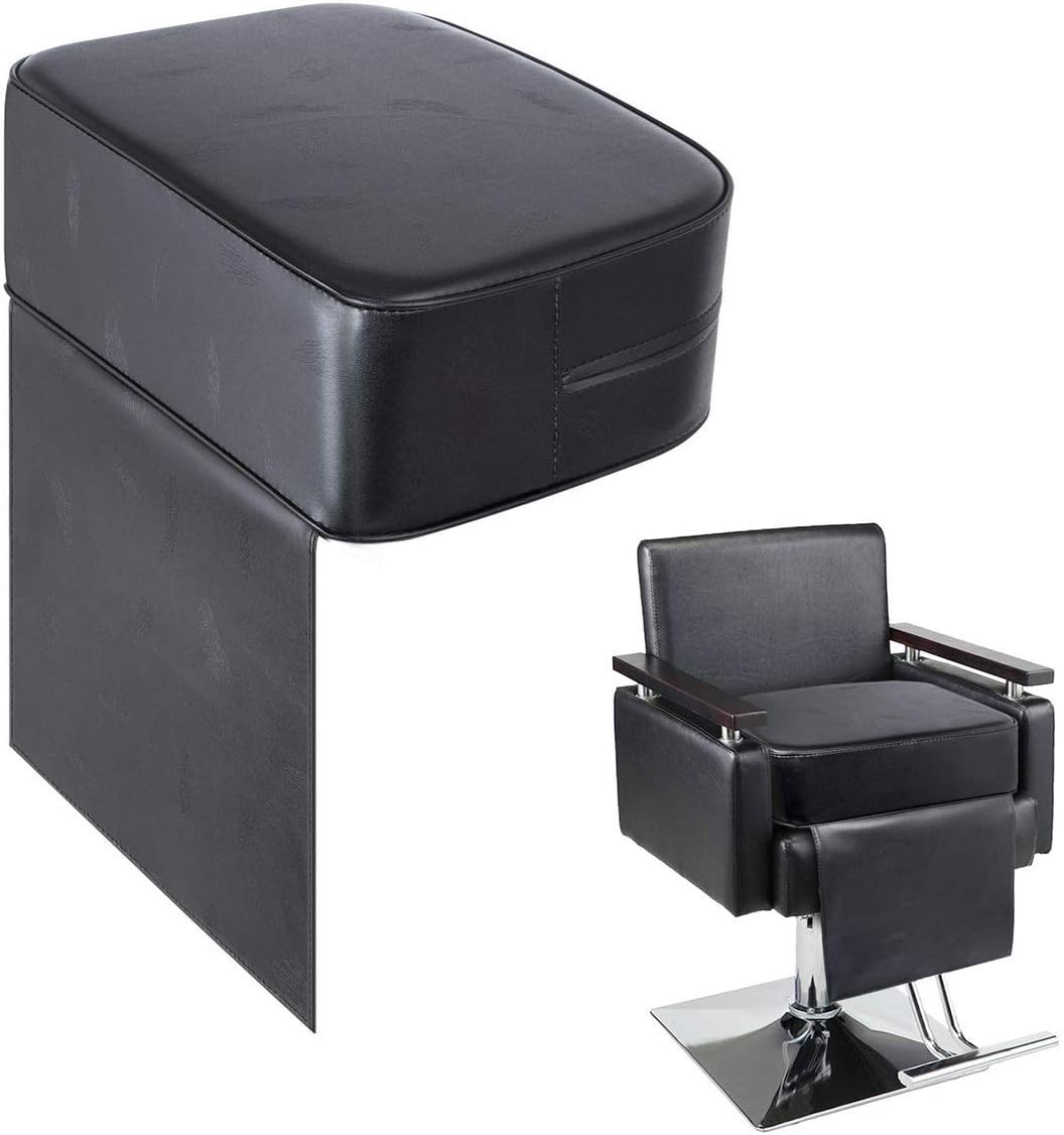 Salon Booster Seat Cushion for Child Hair Cutting, Cushion for Styling Chair, Barber Beauty Salon Spa Equipment Black: Kitchen & Dining