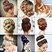 QY 3PCS Hair Mesh Chignon Donut To Make Hair Bun Best Age Reducing Solution, Small Medium And Large Size, Light Beige Color