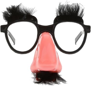Fenteer Lustige Nase Brille Spassbrille Partybrille Mit Schnurrbart Und Augenbrauen Amazon De Spielzeug