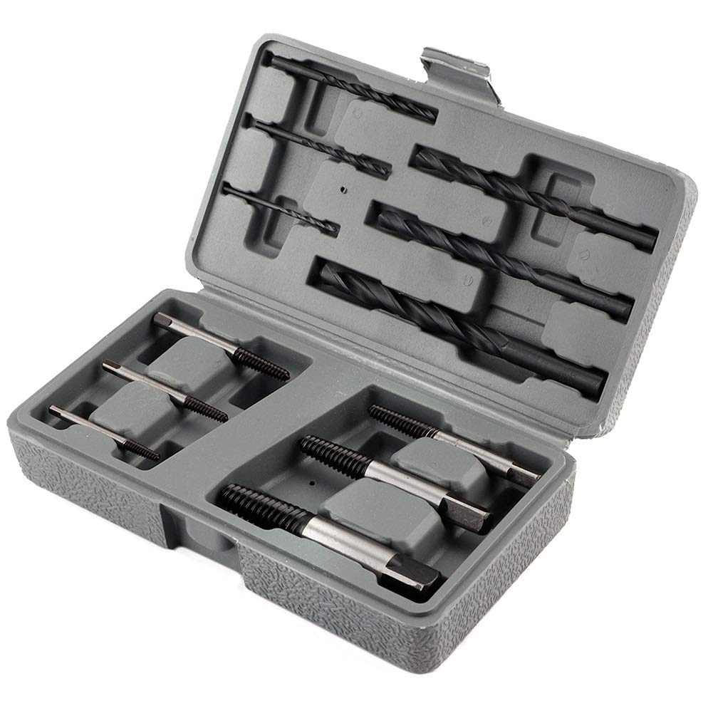 VOBOR Screw Extractor Kit - 12Pcs Easy Out Bolt Extractor Set Broken Bolts Remover Broken Bolts Removing Fastener Tools with Box