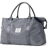 HYC00 Travel Duffel Bag,Carry-on Overnight Weekender Bags for Women,Sports Tote Gym Bag with Wet Pocket