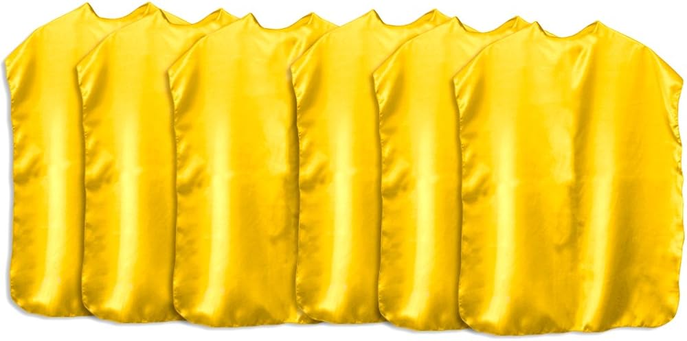 Amazon.com: Superhero Capes Children Set of 12 (All Yellow): Clothing