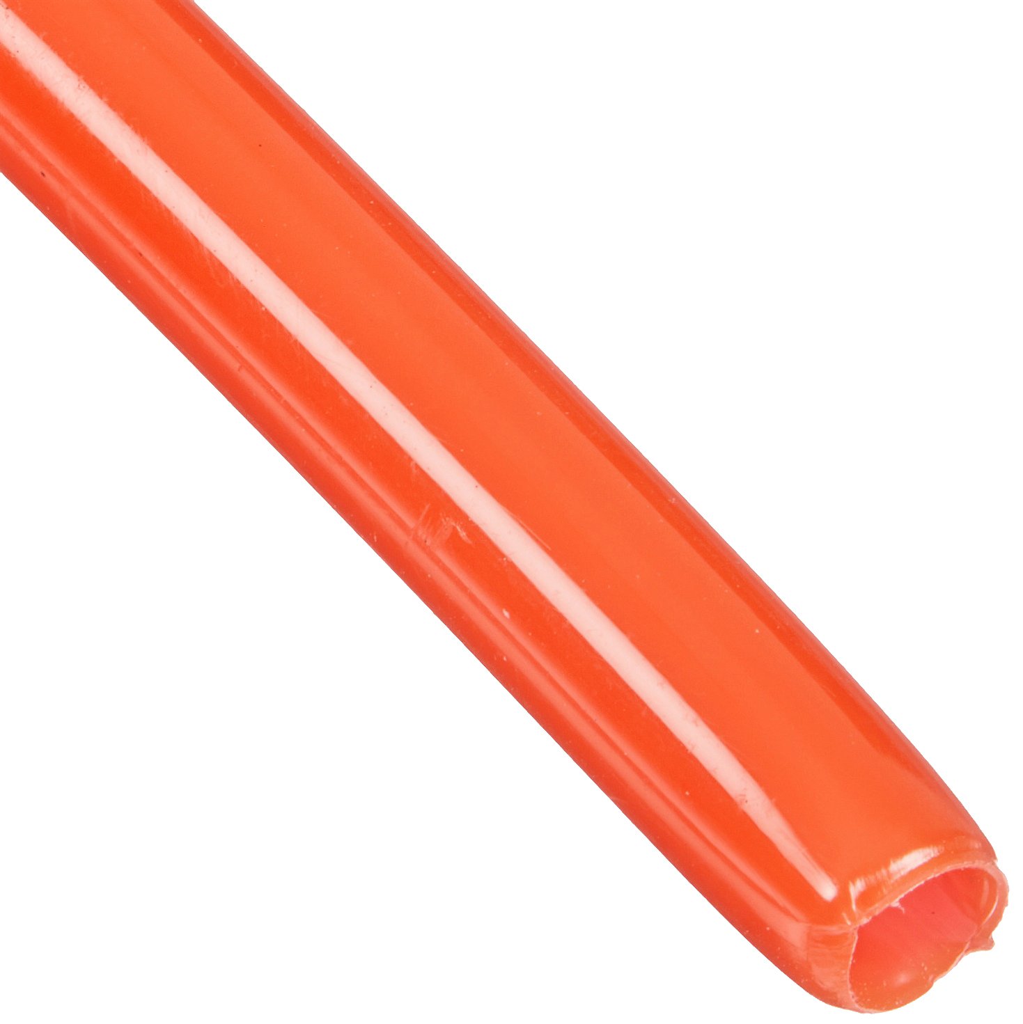 Nylon Flexible Tubing, Red, Opaque, 3/8" ID, 1/2" OD, 0.062" Wall, 10