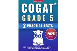 COGAT Grade 5 Test Prep: Gifted and Talented Test Preparation Book - Two Practice Tests for Children in Fifth Grade (Level 11)