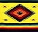Open Road Goods Mexican Yoga Blanket, Navajo Aztec Southwestern Diamond XL Thick Serape with Stripes