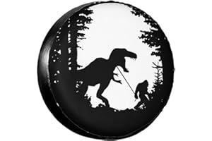 OGKDLEW Dinosaur Bigfoot Rv Spare Tire Cover Wheel Tire Cover for Travel Trailers Protectors Weatherproof Dust-Proof for Camper Trailer Truck SUV Rv Universal 16" in