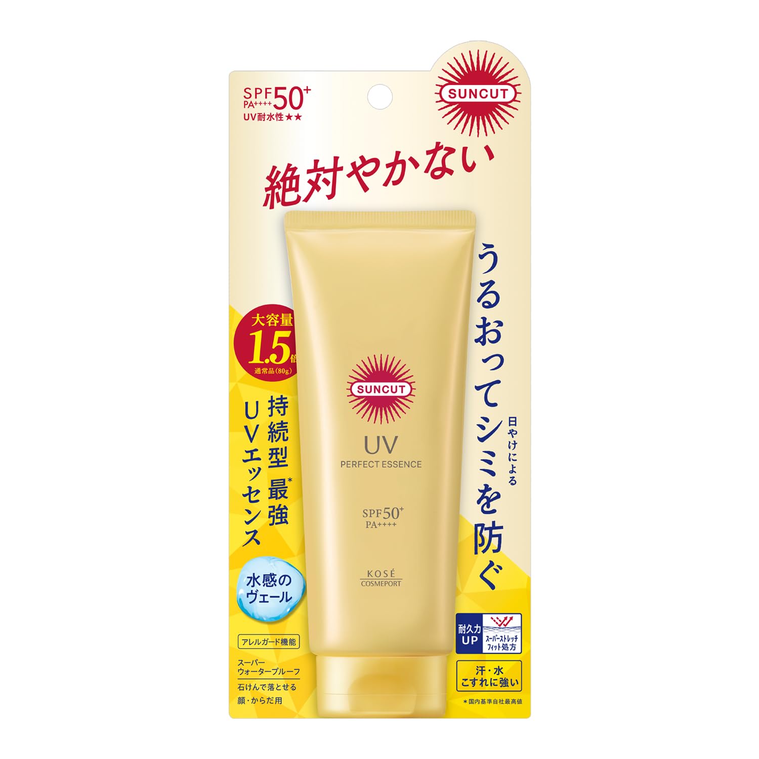 Kose SUNCUT Perfect UV Essence 120g SPF50＋/PA＋＋＋＋